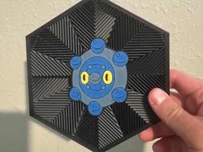 #436 Bronzor Hex Wall Art