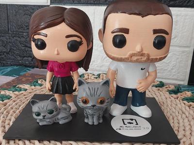 Funko girl with long hair and skirt 