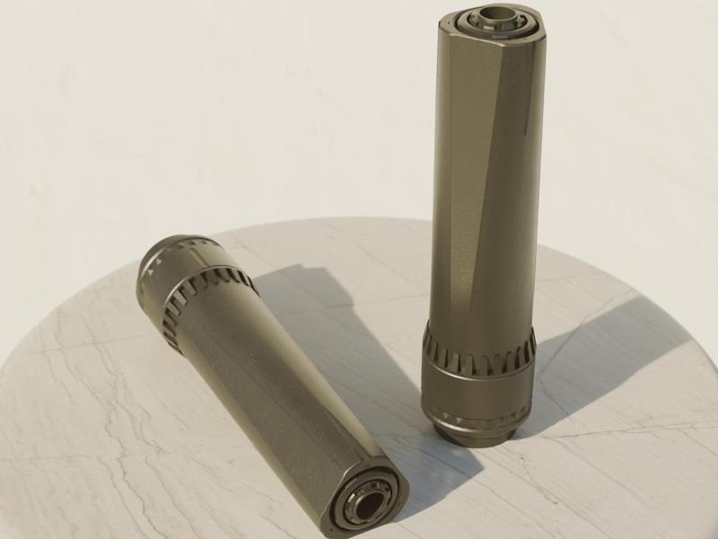 Custom Airsoft Mock Triangle Suppressor