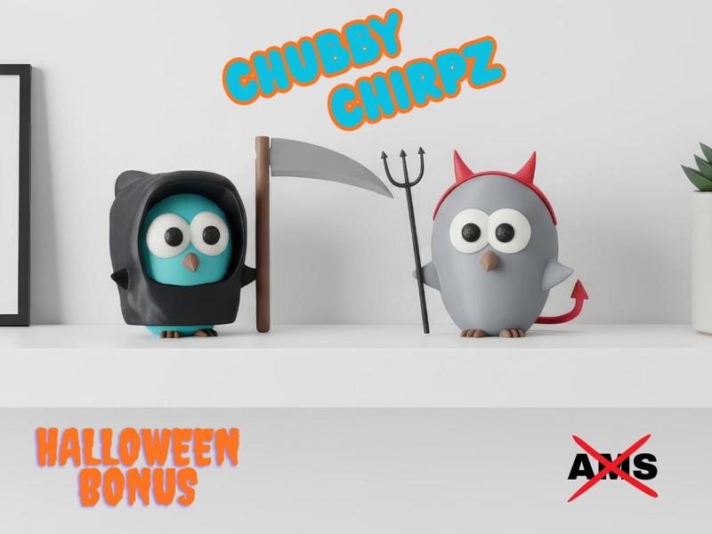 Chubby Chirpz Halloween Bonus Grim & Devil NO AMS