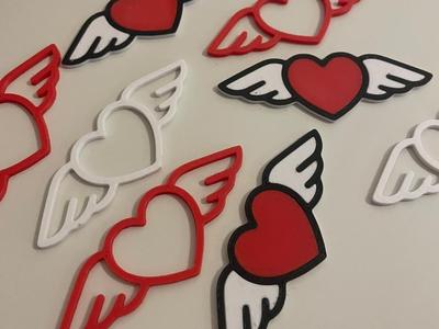 Heart with Wings – Table Confetti - Table Decoration
