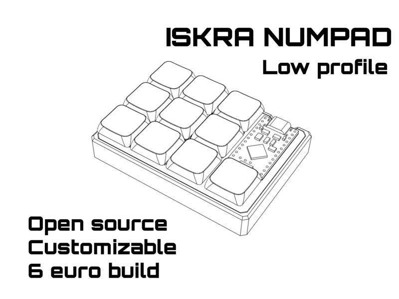 Iskra Numpad |Handwired, Customizable, Low profile