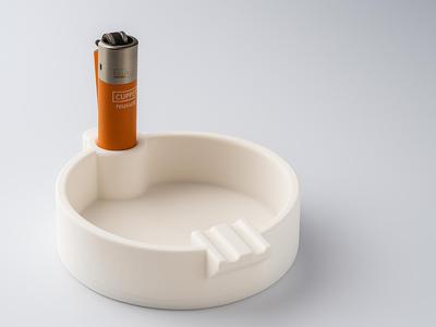 ASHTRAY with a clipper holder 