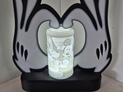 Micky und Minnie Mouse Lithophane Lampe
