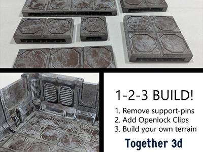 Sci fi tile - octagon