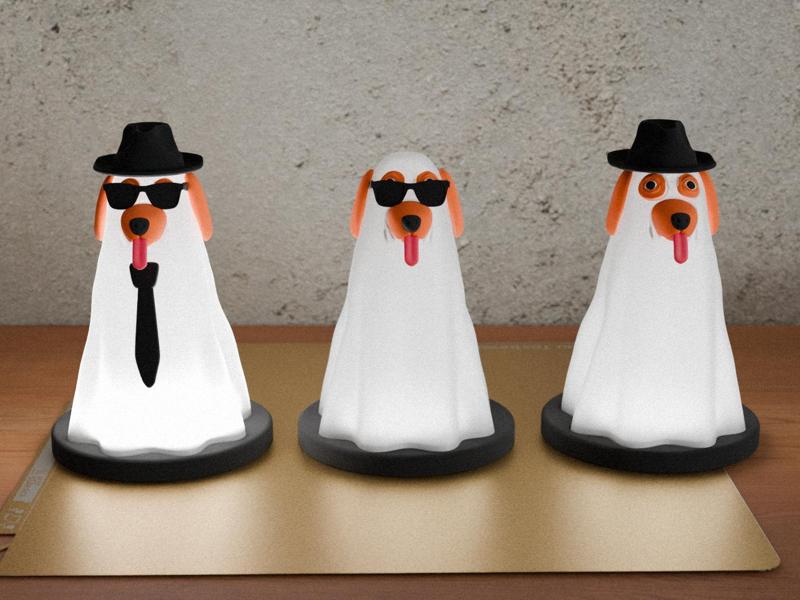 Blues Brothers Ghost Dogs Lamp