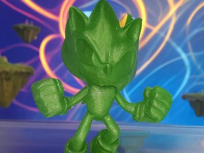Super Sonic Sega figurine