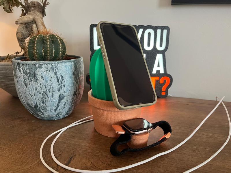 Charging Cactus for Apple MagSafe + Watch MagSafe