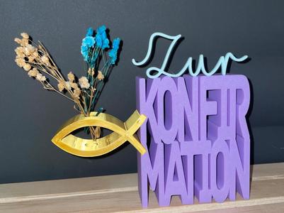 Confirmations Decoration Christian fish