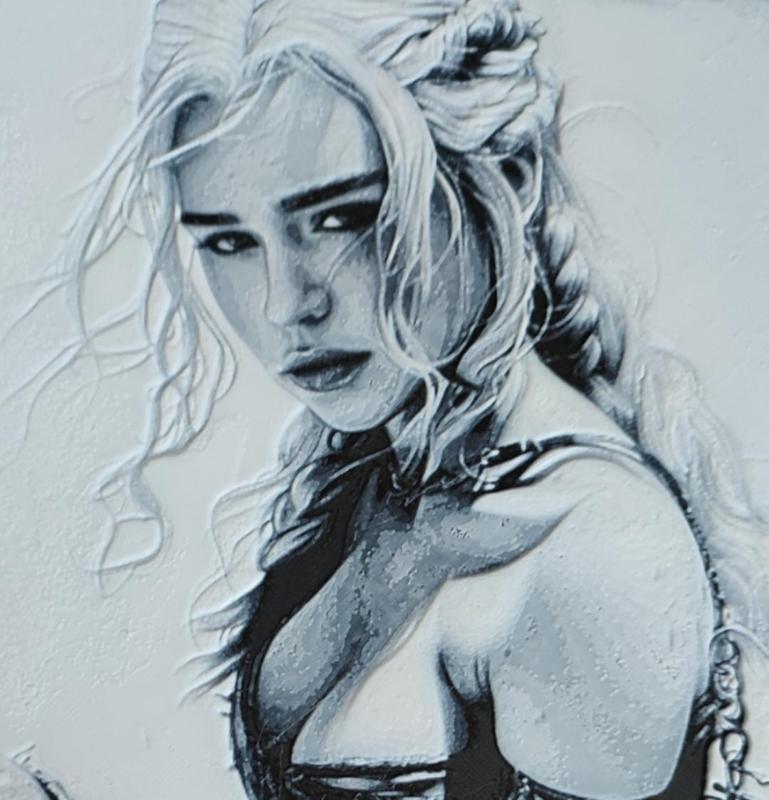 3-color HueForge Daenerys Targaryen GOT