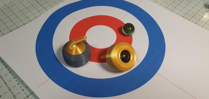 Marble Curling stone