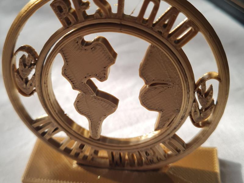 Fathers Day Gift Plaque Best Dad in The World