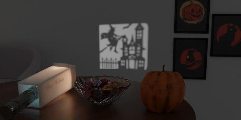 Halloween Shadow Projector for Cell Phone #HALLOWEENXCULTS