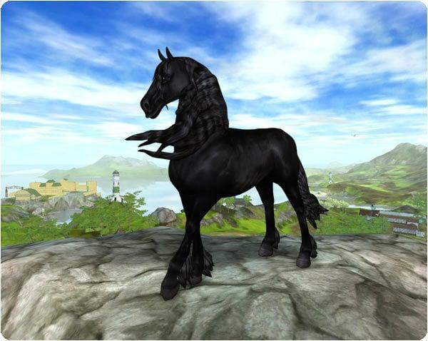 Friesian Horse Silhouette