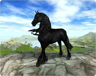 Friesian Horse Silhouette