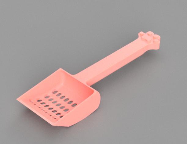Cat litter scoop