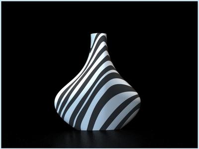 Zebra Vase