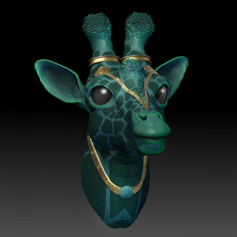 Fantasia Fauna Girikirti giraffe 3D model