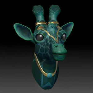 Fantasia Fauna Girikirti giraffe 3D model