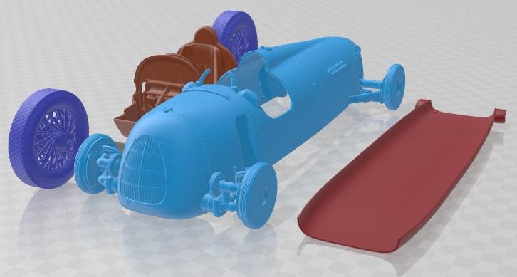 Auto Union Type C 1936 Printable Car