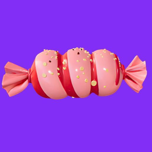Pink and Red Striped Candy