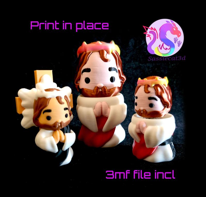 Sassie Somebody Jesus Clicker and Figure (Personal Use)