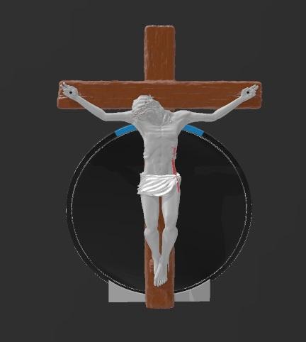 Suporte Alexa Echo Pop Jesus Cristo Crucificação 2 MODELOS