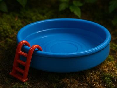 Above Ground Reptile Water Bowl Paddling Pool Dish