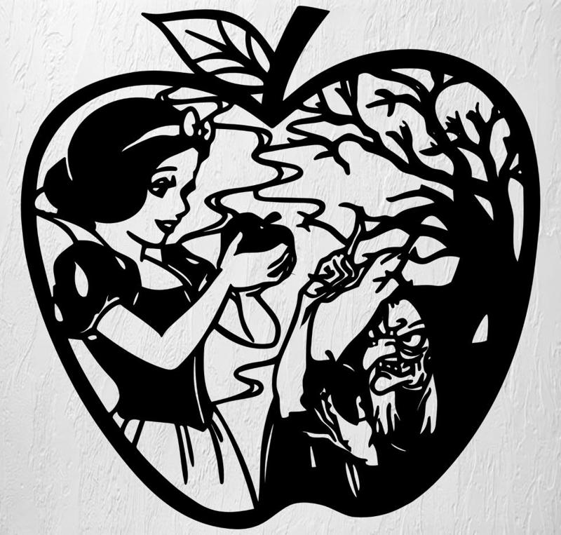 SNOW WHITE WALL ART 2D DECORATION