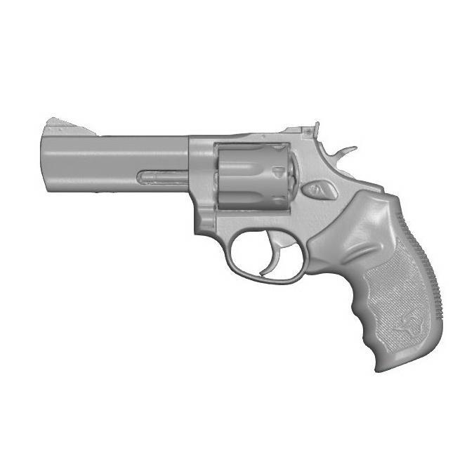 Taurus 627 Tracker .357 magnum 7 shot 4" revolver hires real size scan