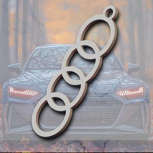 audi keychain car logo
