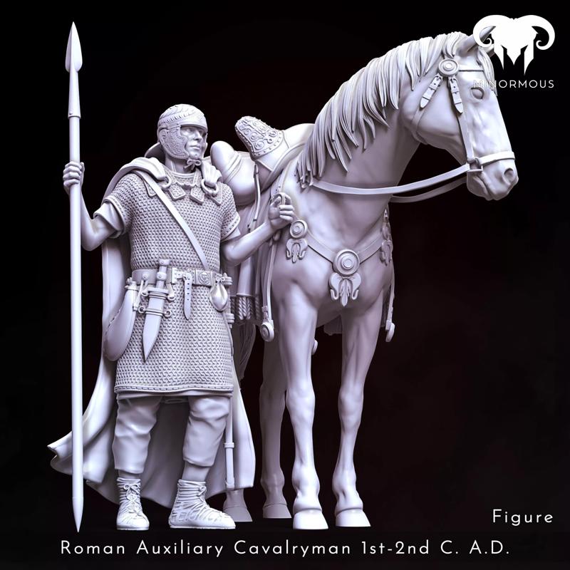 Figure-Horse - Roman Aux Cavalry 1st-2nd CAD Auxilia Equestrians