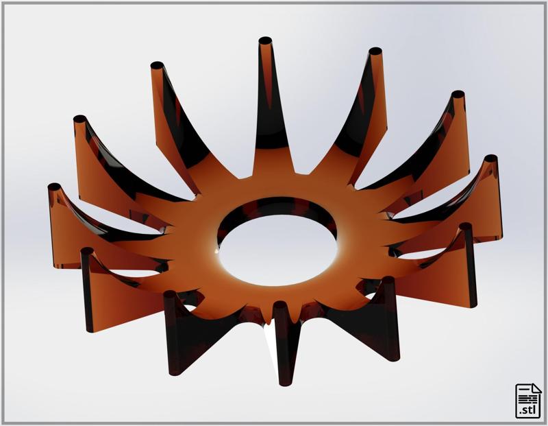 Rodin Coil Star .STL 280mm Diameter Coil | iToroid Vortex Wave Field Generator | PEMF Coil 2 X 12