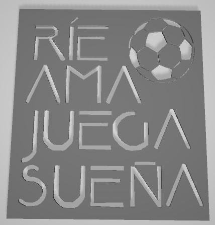 stencil futboll motivational phrase