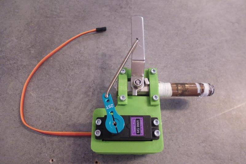 Heavy duty servo ball valve 1/4" NPT