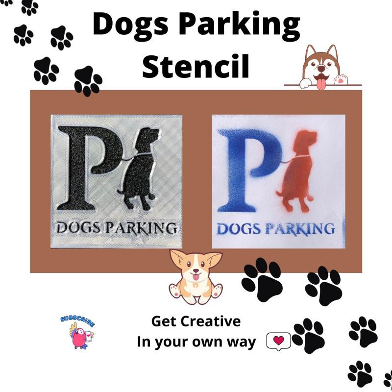 Stencil - Dogs Parking