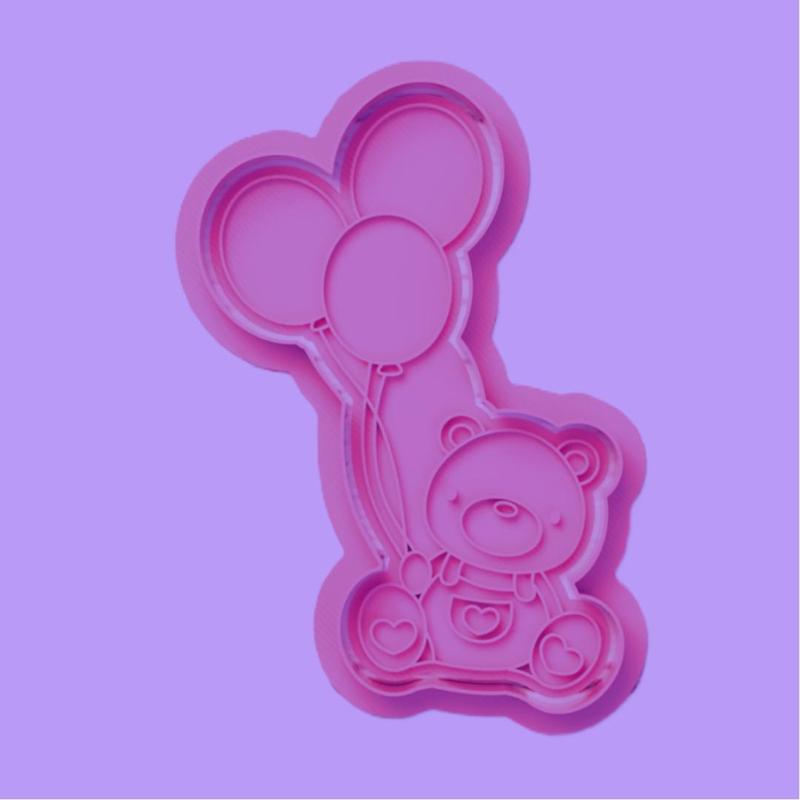 bear with balloons COOKIE CUTTER