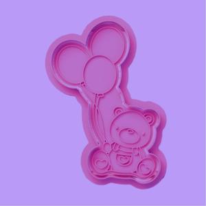 bear with balloons COOKIE CUTTER