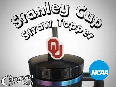 Oklahoma Sooners Stanley Cup Straw Topper