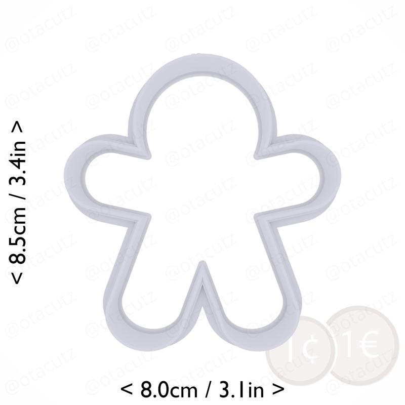Gingerbread Man Cookie Cutter 3in / 7.6cm