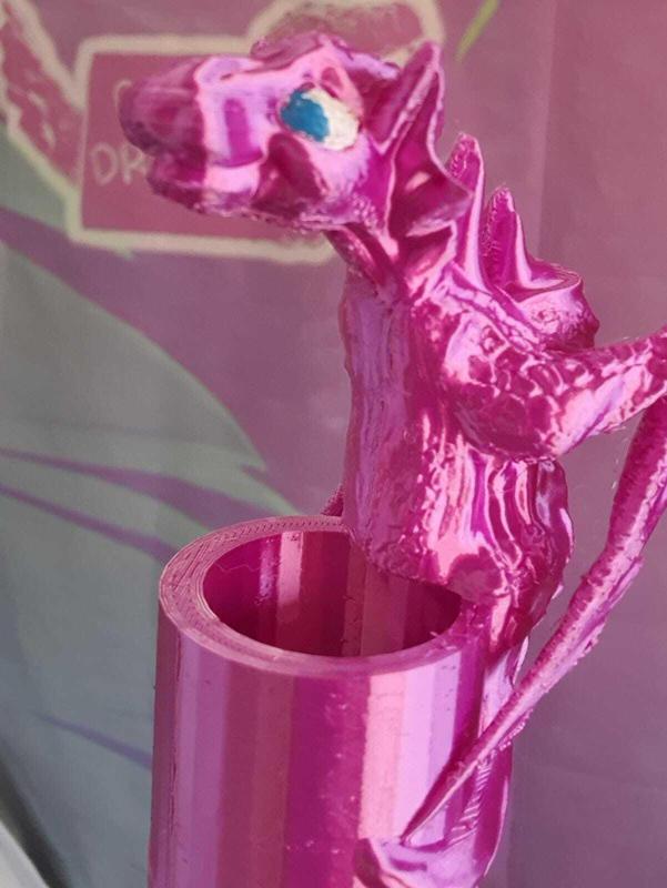 Mystic dragon Wyrm 3D Printed Dragon planter pot or planters or flower pots