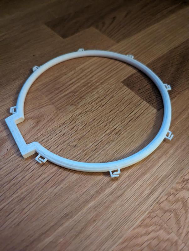 Ring for wall mounted basketball hoop
