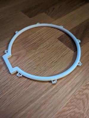 Ring for wall mounted basketball hoop