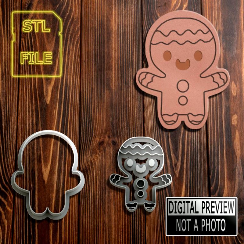 [60% OFF] GINGERBREAD MEN #1 COOKIE CUTTER - CHRISTMAS THEME
