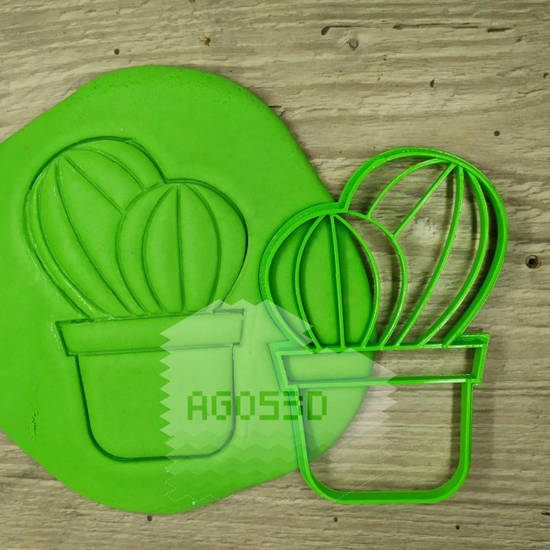 CACTUS - cookie cutter - Mexican party, desert, summer - cut dough and clay - 12cm