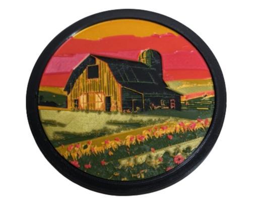 Barn Coaster HueForge