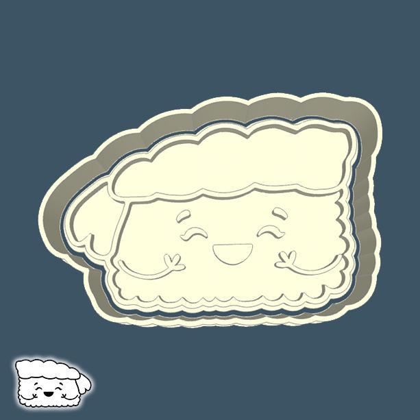 Food & drinks cookie cutters - sushi (sashimi) (style 4)