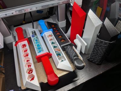 DND  Dice Sword - Same Size, Bigger Dice Slots