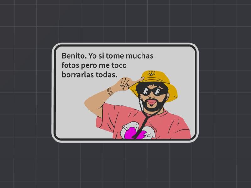 Bad Bunny heartbreak sign