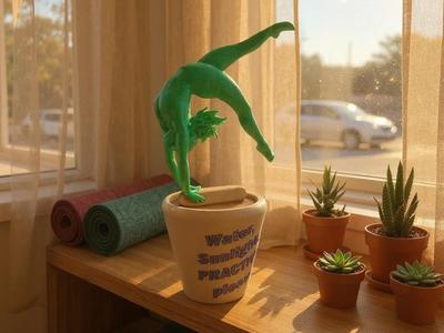Mini Gymnast Pot - Gymnastics Gift and Decor